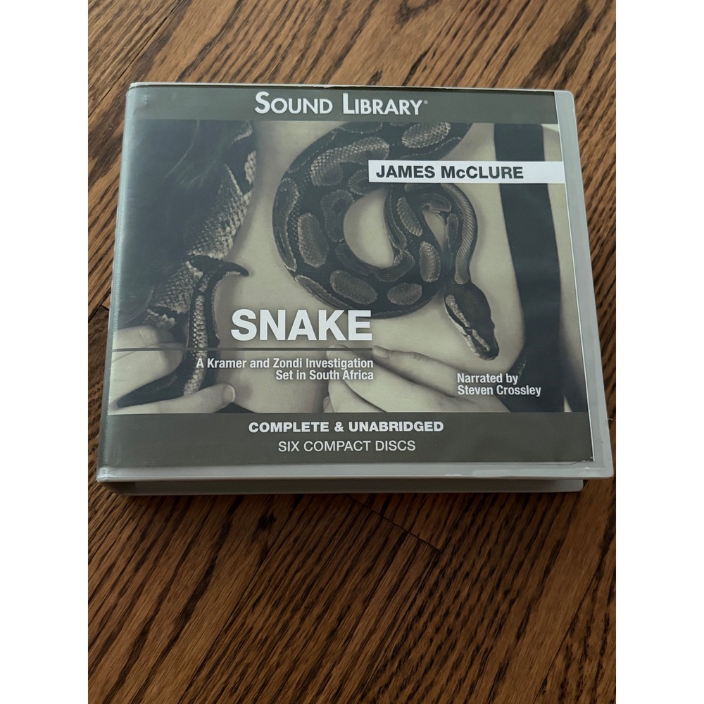 Snake James McClure Audiobook CD Investigation Sound Library 6 Discs